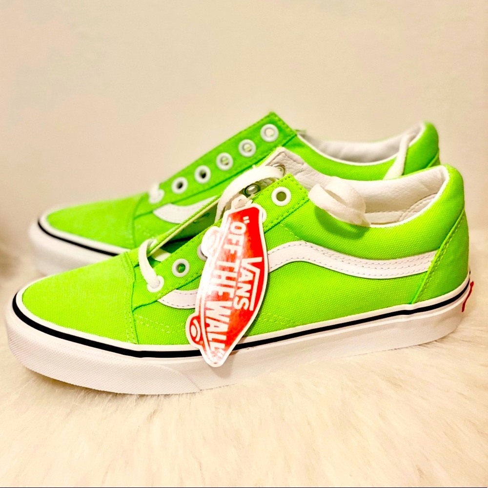 New Vans  Old School (Neon)  Green Gecko/Tr Wht